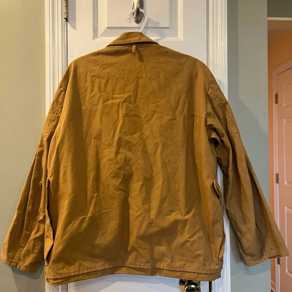 1960s Blue Bill by Red Head Canvas Hunting Jacket Shell Loops b3